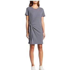 Vince Classic Stripe Side Tie Casual T Shirt‎ Dress XS